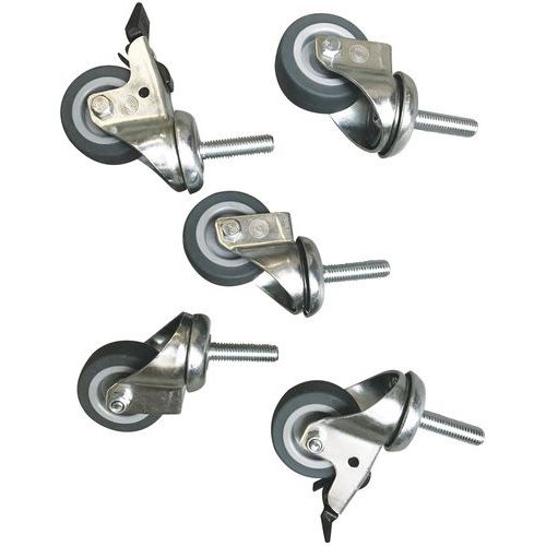 Wheel Kit Accessory For Sorting Stations - Manutan UK