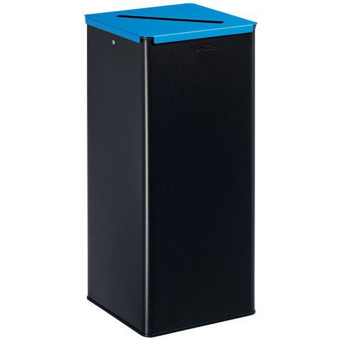 40 Litre Square Recycle Bin - Home/Office - Steel - Manutan UK
