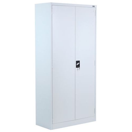 Tall Metal Cupboard - Adjustable Shelves - Flat Pack - Manutan Aris Tall Metal Cupboard - Adjustable Shelves - Flat Pack - Manutan Aris