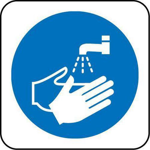 Wash Hands Sign – Durable Hand Hygiene Reminder for Workplace Safety