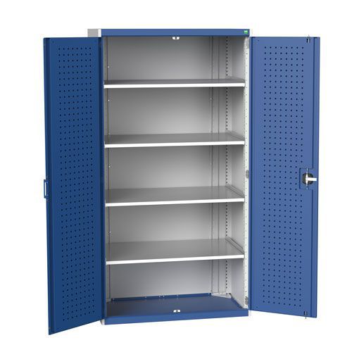 Bott Cubio Metal Storage Cupboard & Perfo Doors HxWxD 2000x1050x650mm