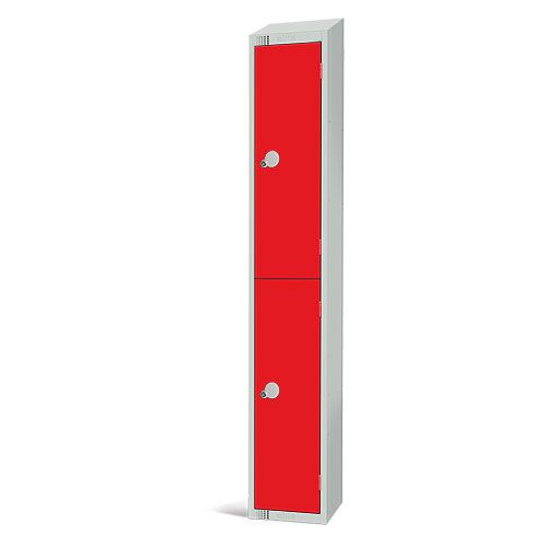 2-Door Metal Storage Lockers - Sloped Top - Antibacterial - Elite