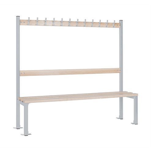Primary School Changing Room Bench - Single-Sided - Coat Rack - Elite Primary School Changing Room Bench - Single-Sided - Coat Rack - Elite
