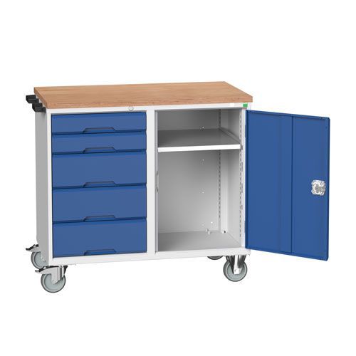 Bott Verso Mobile Workbench with Cupboard & 5 Drawers