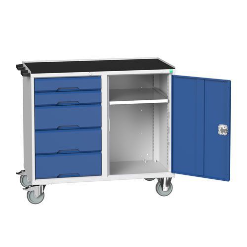 Bott Verso Mobile Workbench with Cupboard & 5 Drawers