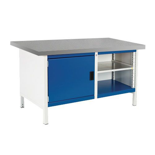 Bott Cubio Heavy Duty Workbench With Cabinet Shelves & Lino Top 840x1500x750mm