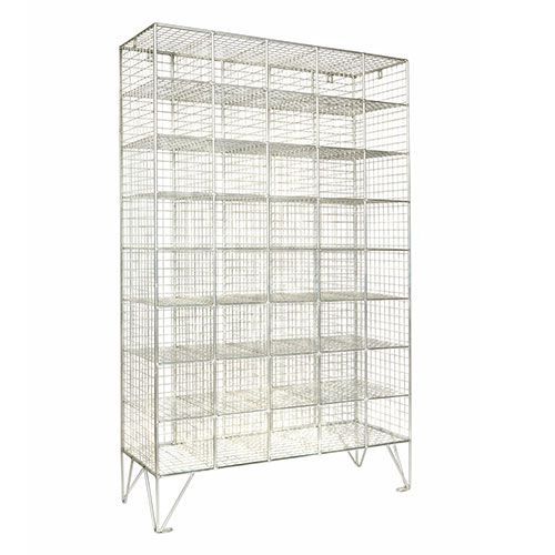Wire Mesh Baskets - 12-40 Open Storage Boxes - Cubed Partitions