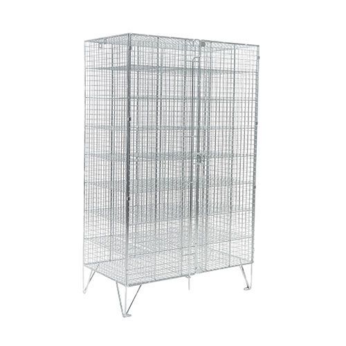 Wire Mesh Lockers With Doors - Bank of 12-40 Boxes