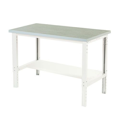 Bott Cubio Height Adjustable Workbench Shelf & LinoTop 740-1140x1500x750mm