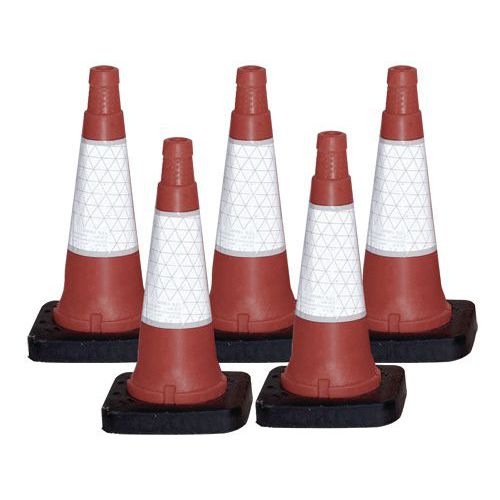 Heavy-duty traffic cones - pack of five