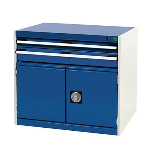Bott Cubio Combi Cabinet Perfo Doors 1 Shelf And 2 Drawers 700x800x525