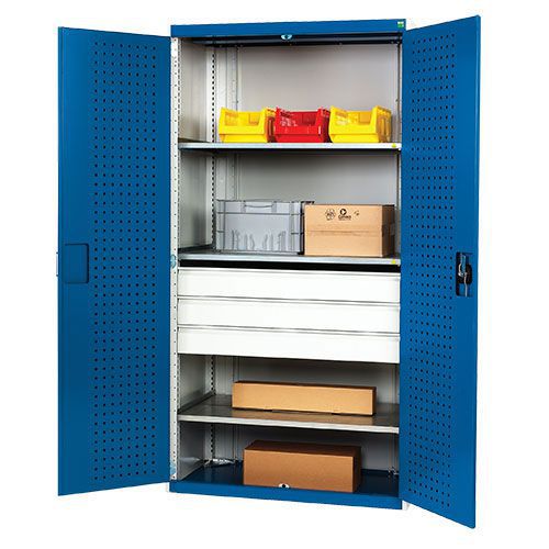 Bott Cubio Metal Multi Shelf/Drawer Tool Storage Cupboard. WxD 1050x650mm