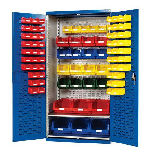 Bott Cubio Louvre Workshop Tool Storage Cabinet & 81 Bins 2000x1050mm