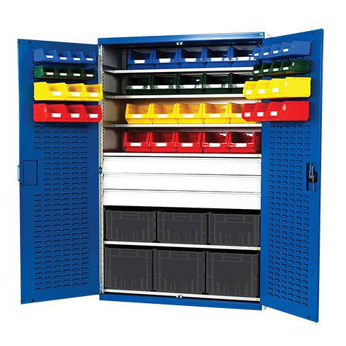 Bott Cubio 3 Drawer Louvre Tool Storage Cabinet 54 Bins 2000x1300mm Bott Cubio 3 Drawer Louvre Tool Storage Cabinet 54 Bins 2000x1300mm