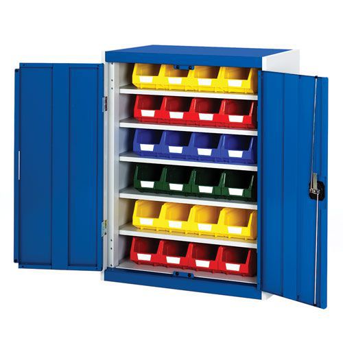 Bott Cubio Workshop Storage Cabinet With 24 Bins HxW 1000x800mm