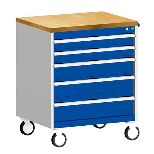 Bott Cubio Multi Drawer Mobile Tool Storage Cabinet 990x800x650mm