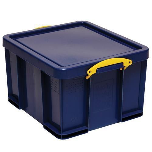 42L Really Useful Storage Boxes With Lids - Transparent Plastic