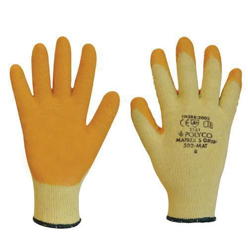 Latex Grip Gloves - Pack of 12 for Industrial Safety and Protection