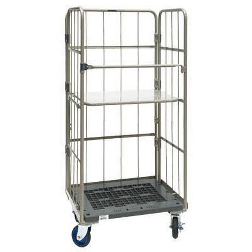 Stackable Pallet Roll Wire Cage Containers - Heavy Duty 500kg UDL