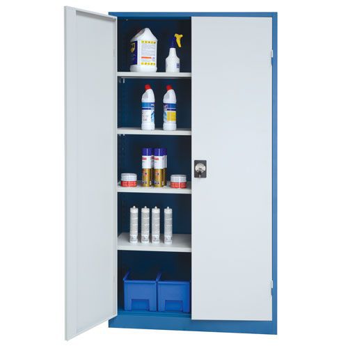Multipurpose Metal Storage Cupboard - 1950x1000x450mm - Manutan Expert