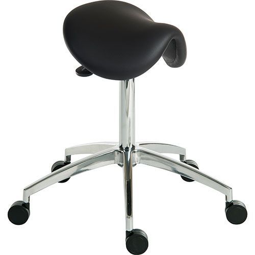 Sit/Stand Cushioned Saddle Stool for Ergonomic Seating and Comfort Sit/Stand Cushioned Saddle Stool for Ergonomic Seating and Comfort
