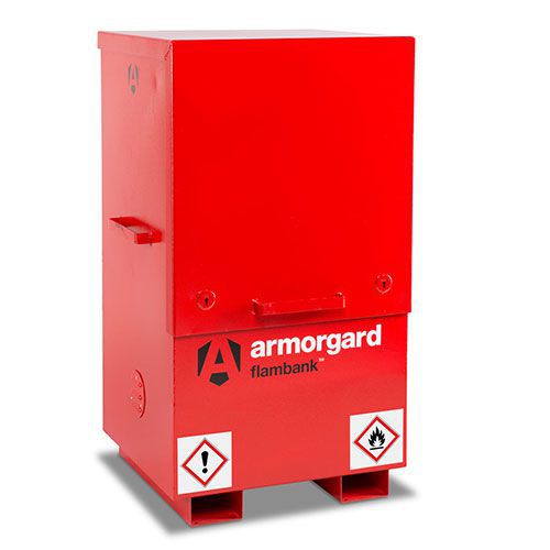COSHH Flammable Storage Chest - Site Storage - Armorgard Flambank COSHH Flammable Storage Chest - Site Storage - Armorgard Flambank