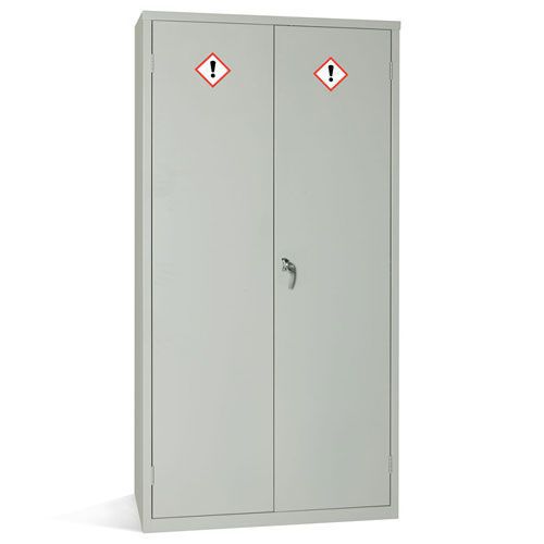 Grey COSHH Cabinet - Secure Hazardous Material Storage - 1830x915mm
