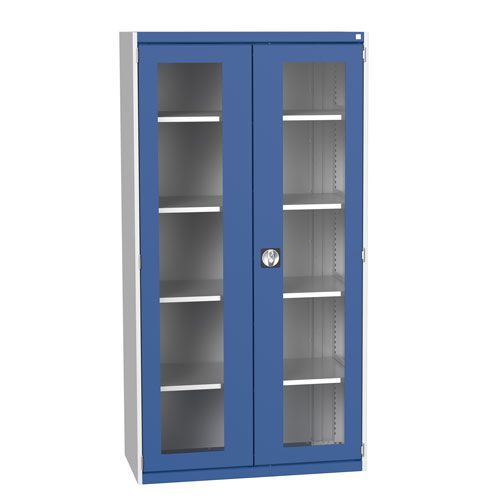 Bott Cubio Metal Cabinet With Vision Doors 2000x1050mm - Secure