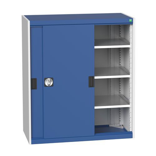 Bott Cubio Sliding Door Metal Storage Cabinet HxW 1200x1050mm - Secure