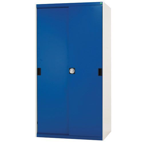 Bott Cubio Sliding Door Metal Storage Cabinet WxD 2000x525mm - Secure