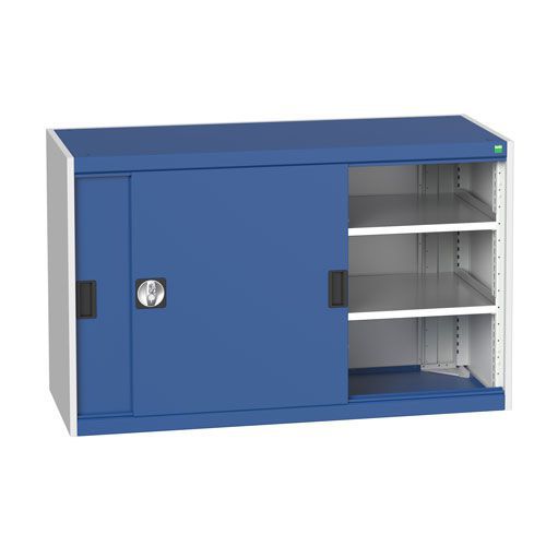 Bott Cubio Sliding Door Metal Storage Cabinet HxW 800x1300mm - Secure