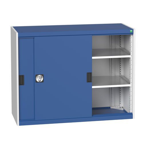 Bott Cubio Sliding Door Metal Storage Cabinet HxW 1000x1300mm - Secure