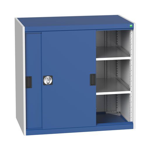 Bott Cubio Sliding Door Metal Storage Cabinet HxW 1000x1050mm - Secure