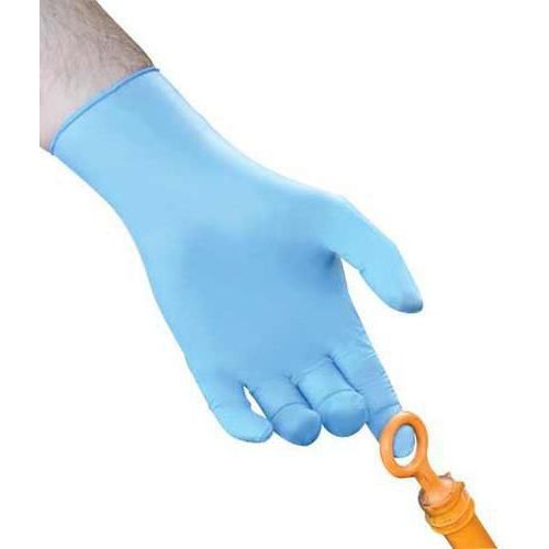 Blue Nitrile PF Disposable Gloves - Pack of 100