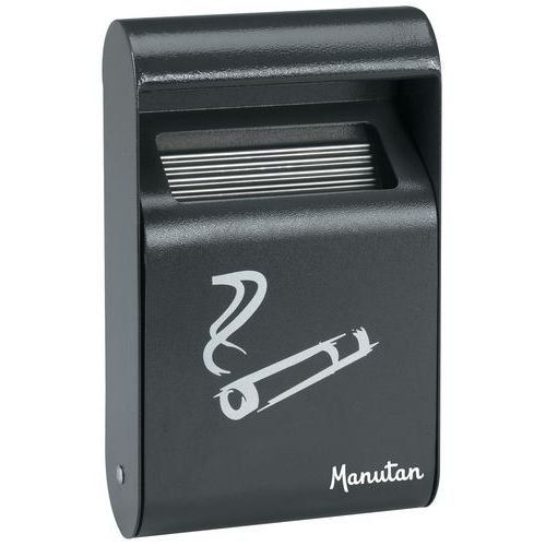 Wall Mountable Ashtray - Outdoor - Rectangular - 1.5 L - Manutan UK