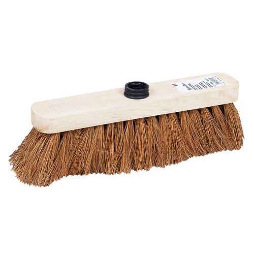 Natural Fibre Cleaning Broom with Soft Bristles - Manutan Expert