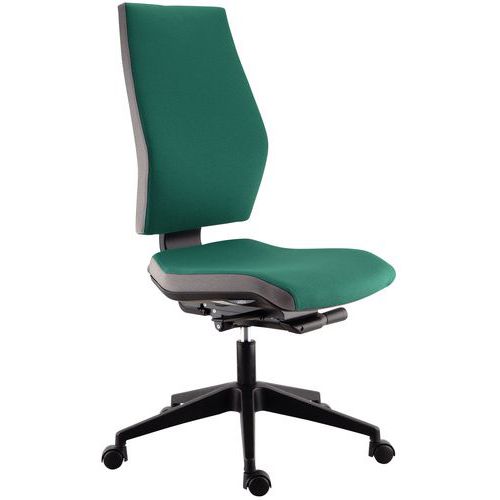 Fabric Office Chair - High Back - Executive & Ergonomic - Manutan UK Fabric Office Chair - High Back - Executive & Ergonomic - Manutan UK
