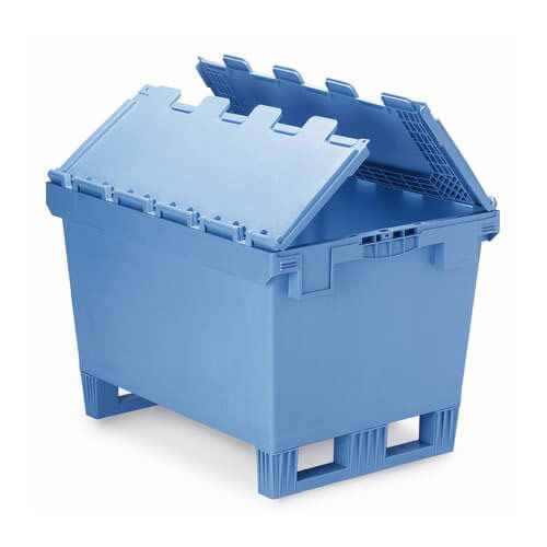 Attached Lid Fork Entry Industrial Containers