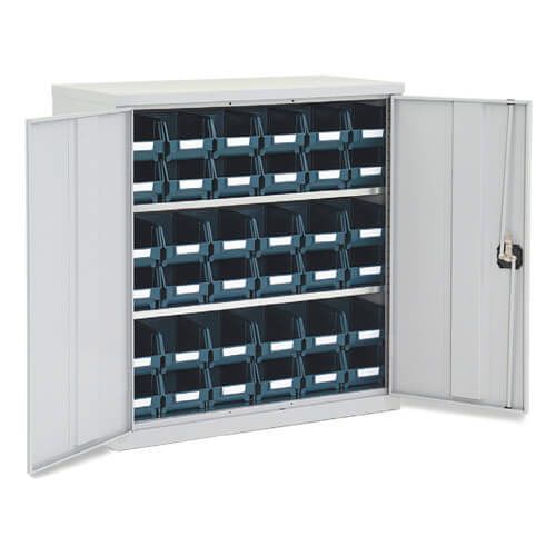 Lockable Bin Cupboard complete - 36 Bins