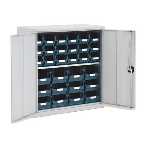 Lockable Bin Cupboard complete - 30 Bins