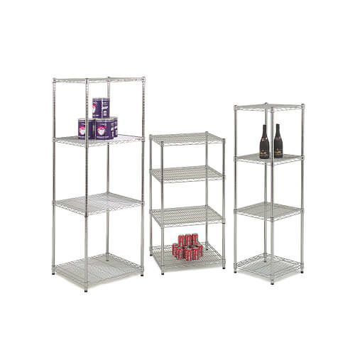 Chrome Wire Shelving Extra Square Shelf (Pack of 2) Chrome Wire Shelving Extra Square Shelf (Pack of 2)