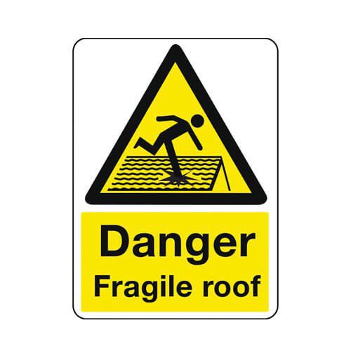 Danger Fragile Roof - Sign