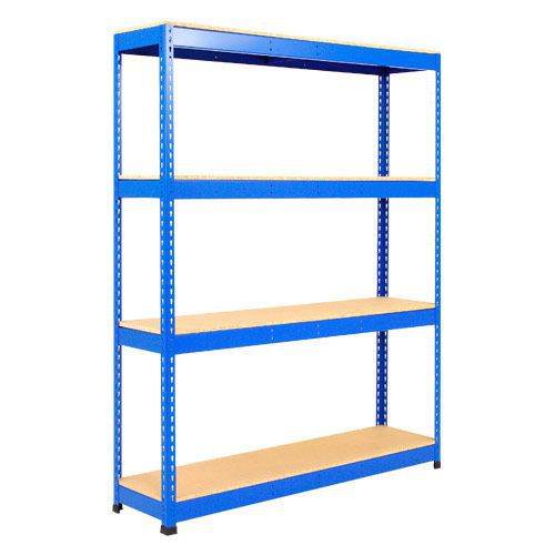 Rapid 1 Heavy Duty Shelving (1980h x 1220w) Blue - 4 Chipboard Shelves