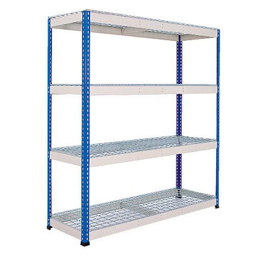 Rapid 1 Heavy Duty Shelving with Wire Mesh Shelves