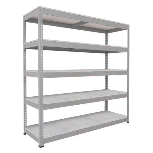 Rapid 1 Galvanized Shelving with 5 Galvanized Shelves (1980h x 1830w)