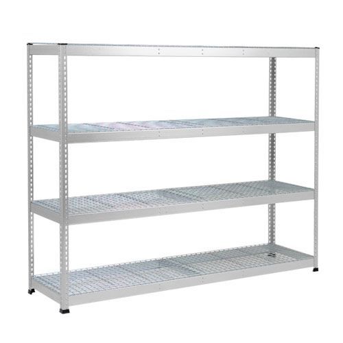 Rapid 1 Heavy Duty Shelving (1980h x 2440w) Grey - 4 Wire Mesh Shelves Rapid 1 Heavy Duty Shelving (1980h x 2440w) Grey - 4 Wire Mesh Shelves