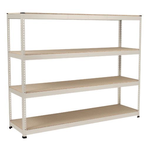 Rapid 1 Heavy Duty Shelving (2440h x 2134w) Grey - 4 Chipboard Shelves
