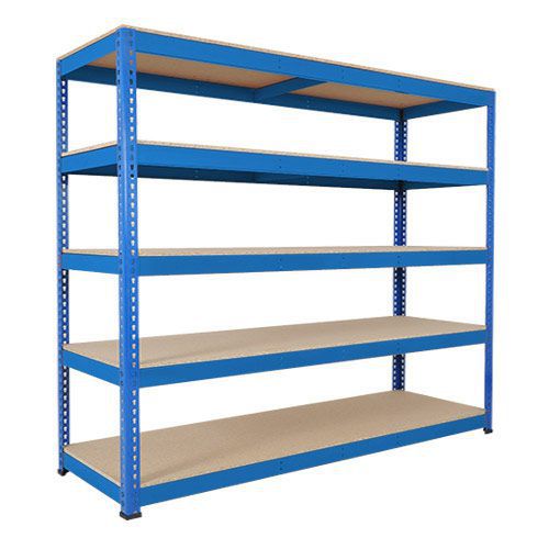 Rapid 1 Heavy Duty Shelving (2440h x 2440w) Blue - 5 Chipboard Shelves