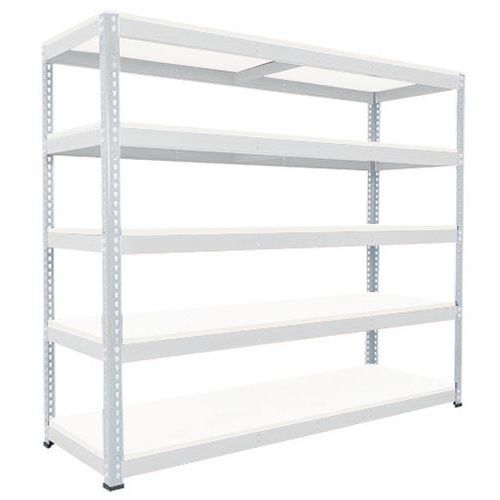 Rapid 1 Heavy Duty Shelving (2440h x 2134w) Grey - 5 Melamine Shelves