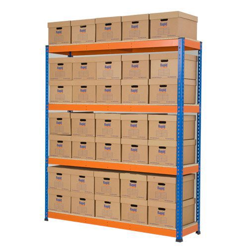 Rapid 1 Single Sided Archive Storage with 35 Boxes